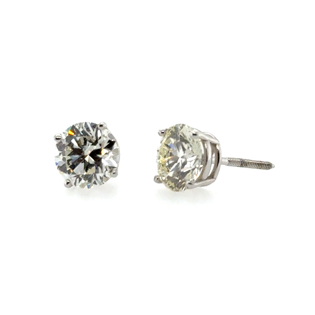 14 Karat Diamond Stud Earrings