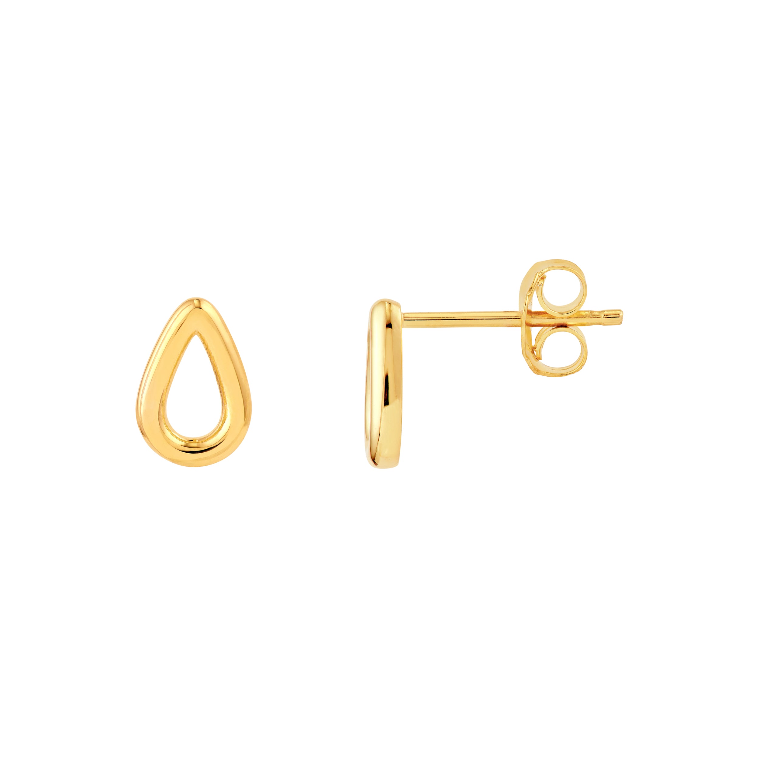 Button Earrings - Midas Chain