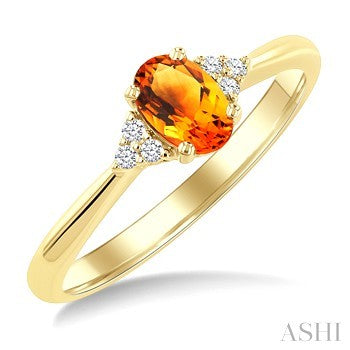 10 Karat Citrine Ring