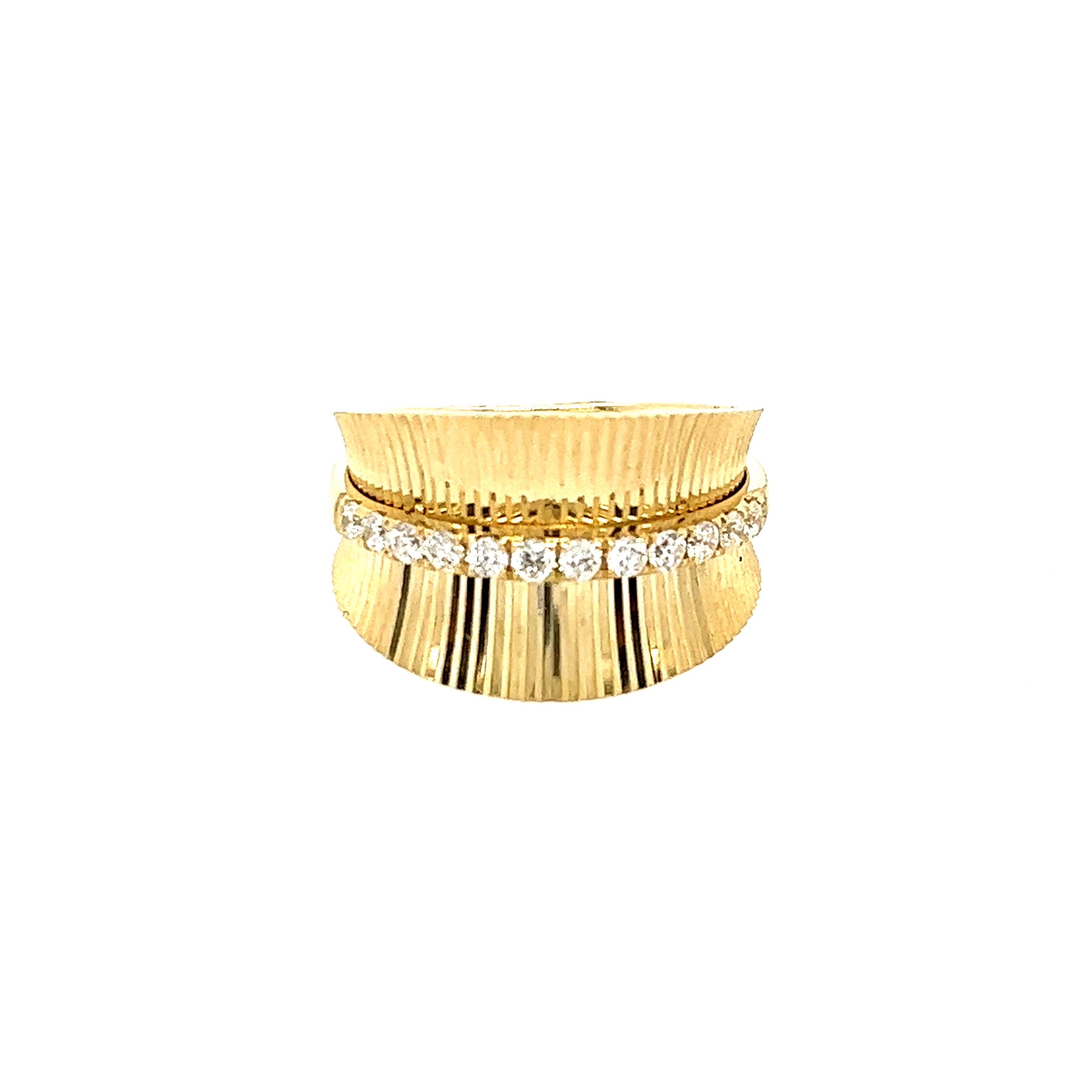 14K Yellow Gold Lakeshore Diamond Fashion Ring