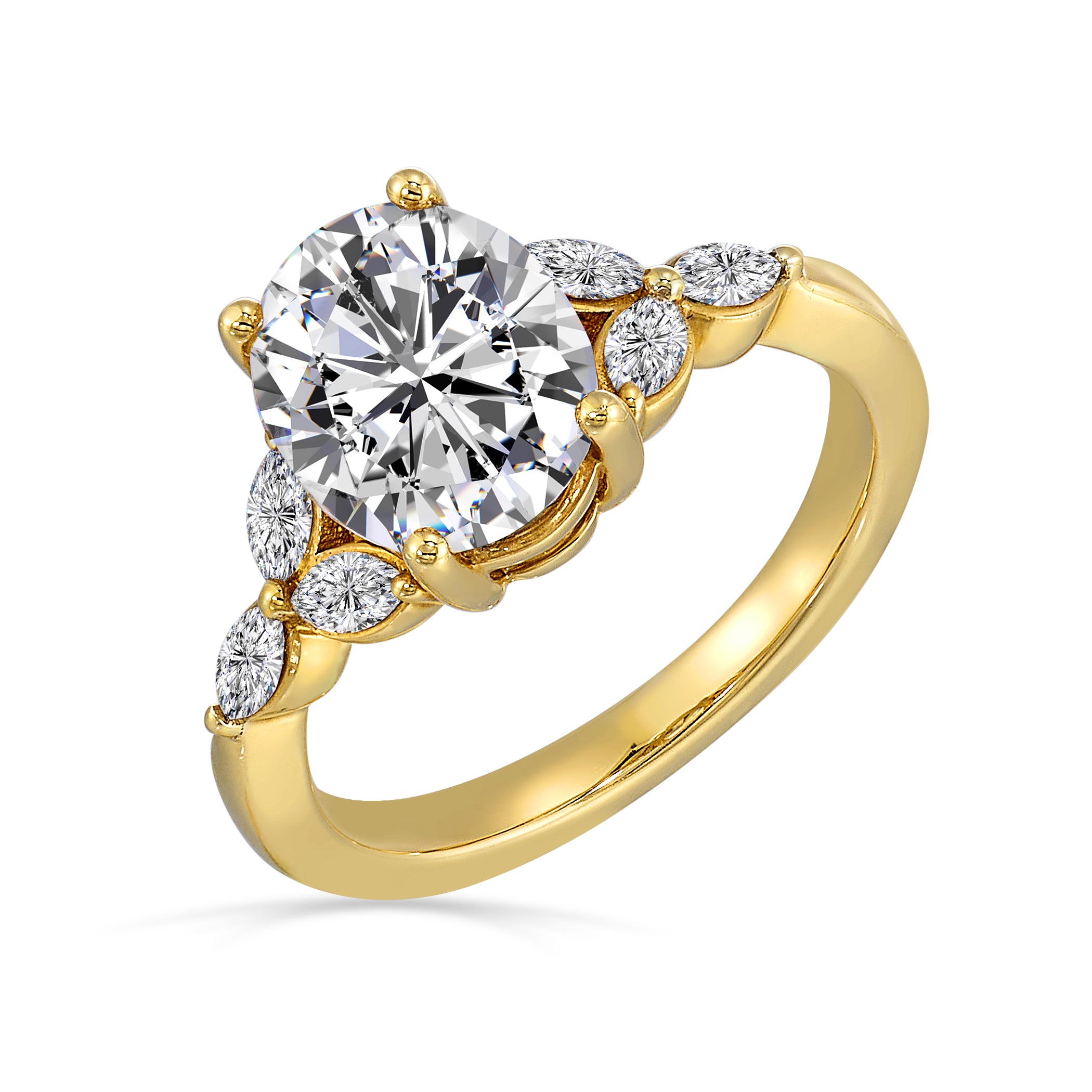 14 Karat Semi Mount Semi-Mount *center stone not included - Gemsone Corp.