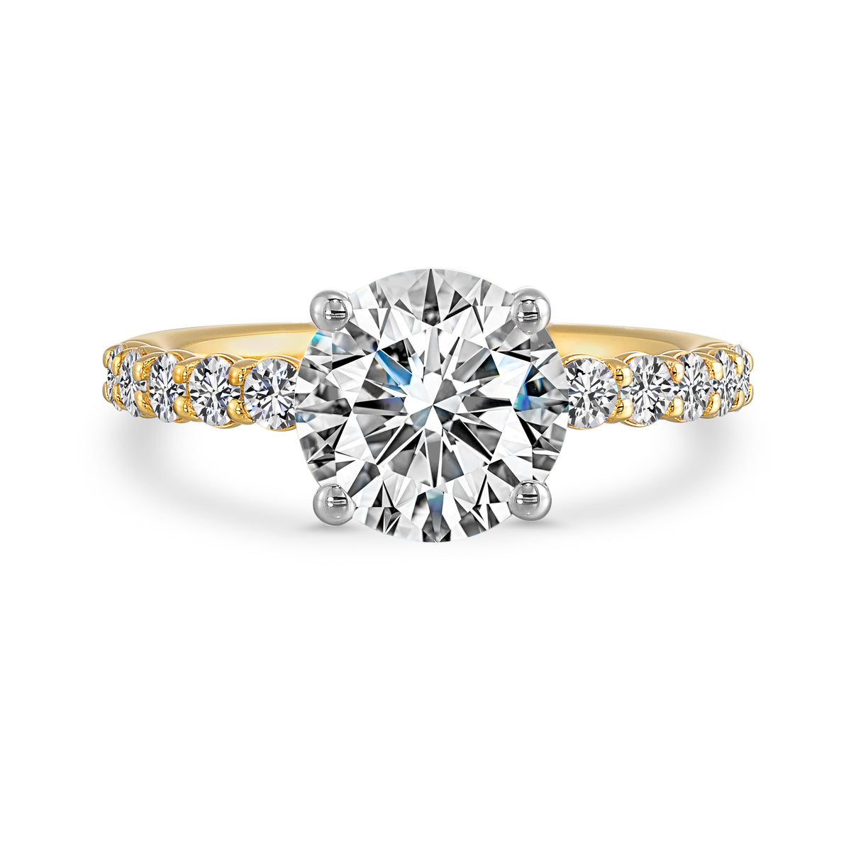 14 Karat Lakeshore Semi-Mount *center stone not included - Gemsone Corp.