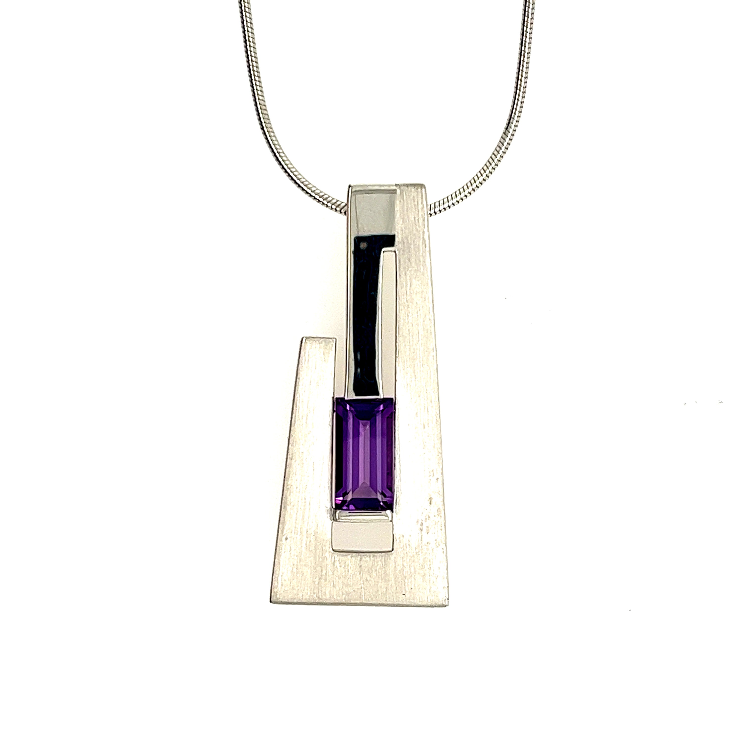 Sterling Silver Amethyst Pendant