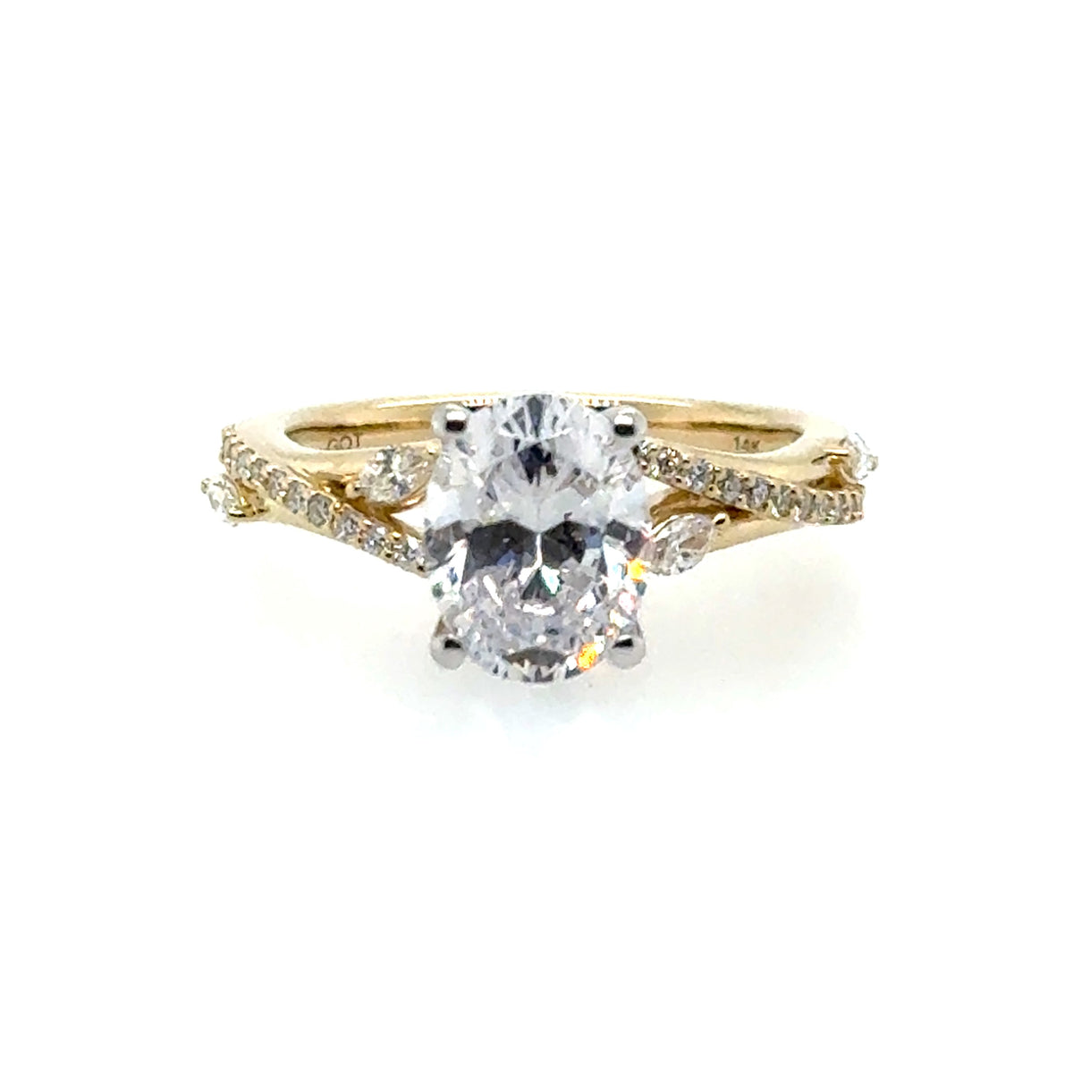 14 Karat Semi Mount Semi-Mount *center stone not included - Gemsone Corp.
