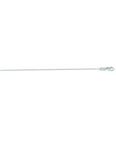 14k White Gold Cable Link Necklace