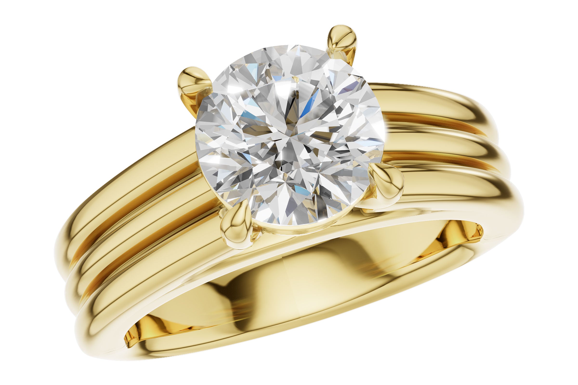 14 Karat Semi Mount Semi-Mount 
*center stone not included