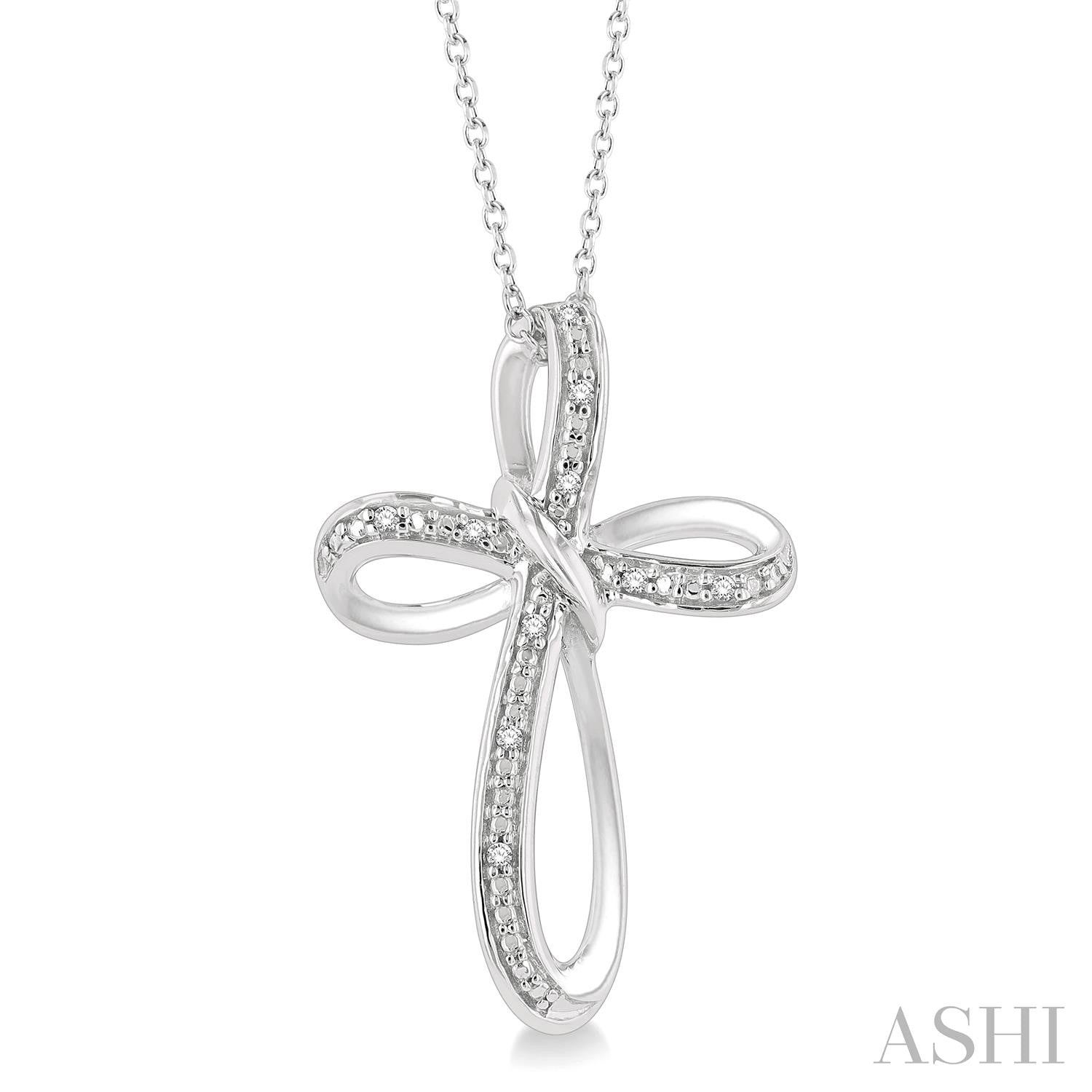 Sterling Silver Diamond Pendant