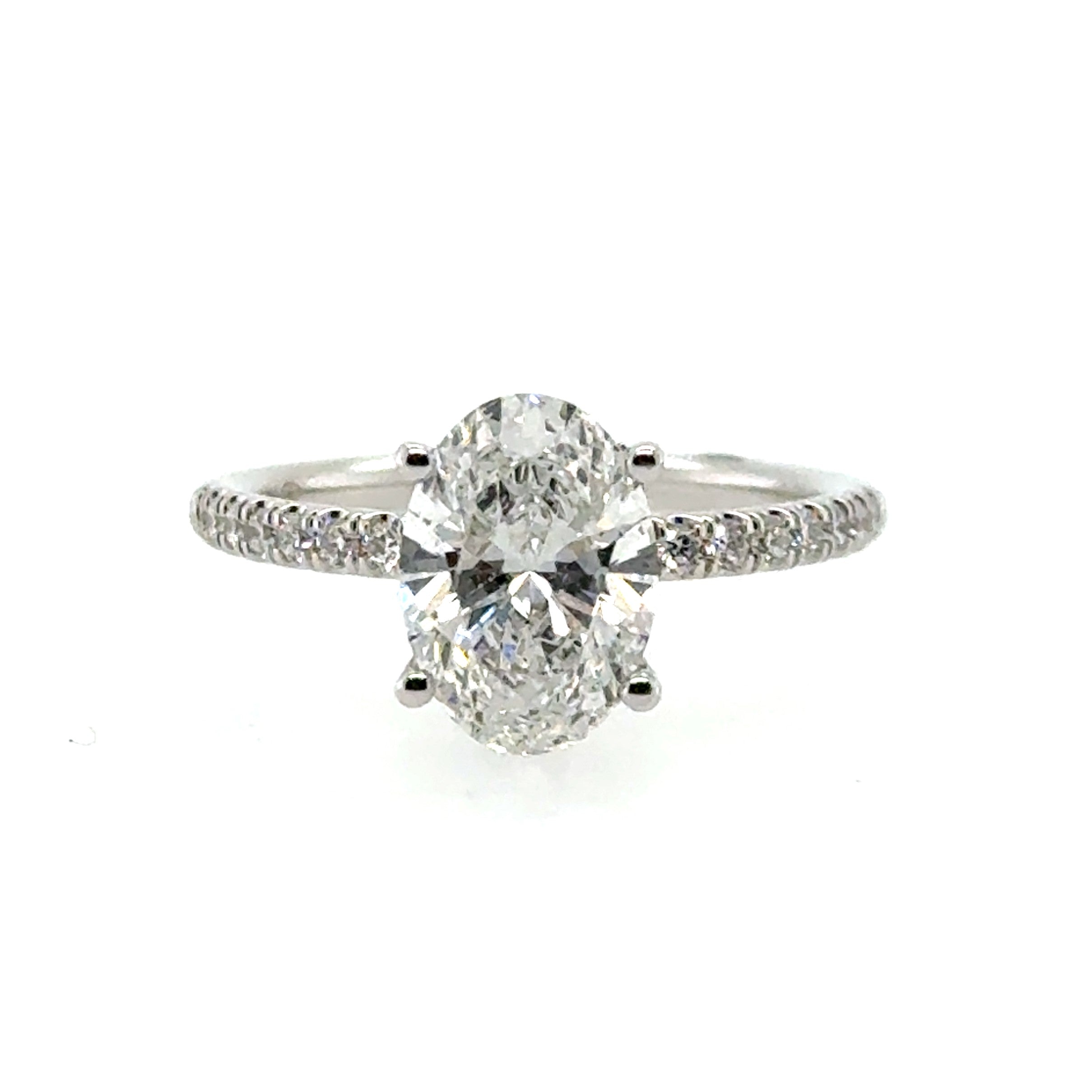 14 Karat Engagement Oval Diamond Engagement Ring - Paramount Gems
