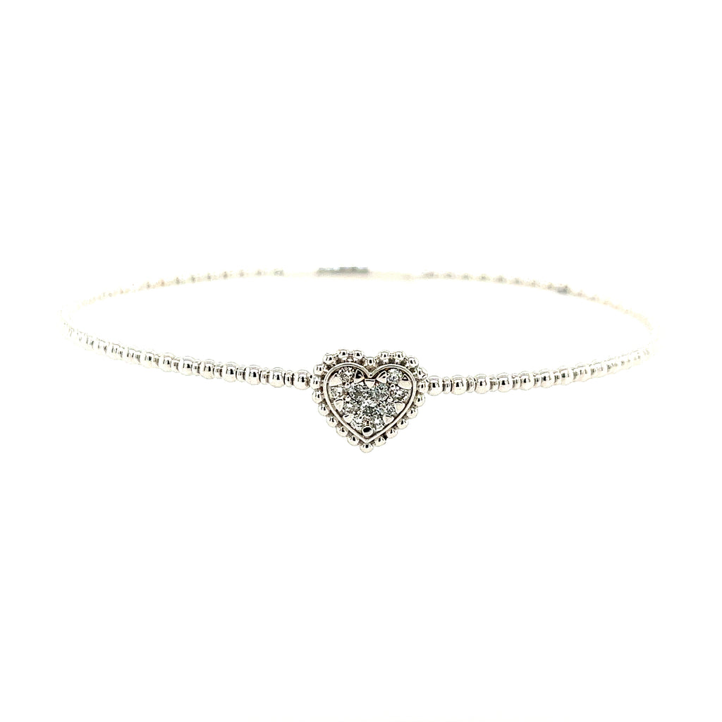 18k White Gold Diamond Flex Bracelet