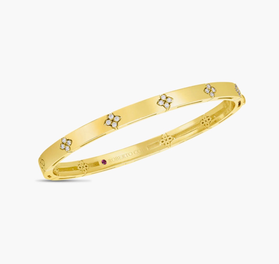 18 Karat Diamond Bangle Bracelet