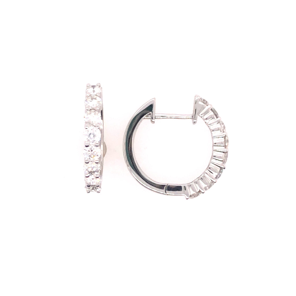 Lakeshore Diamond Hoop Earrings