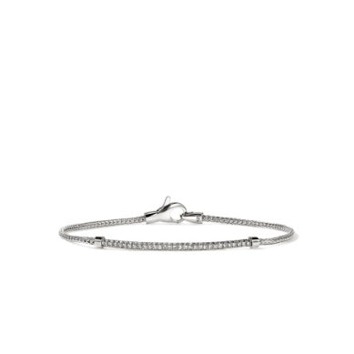Sterling Silver Diamond Bracelet