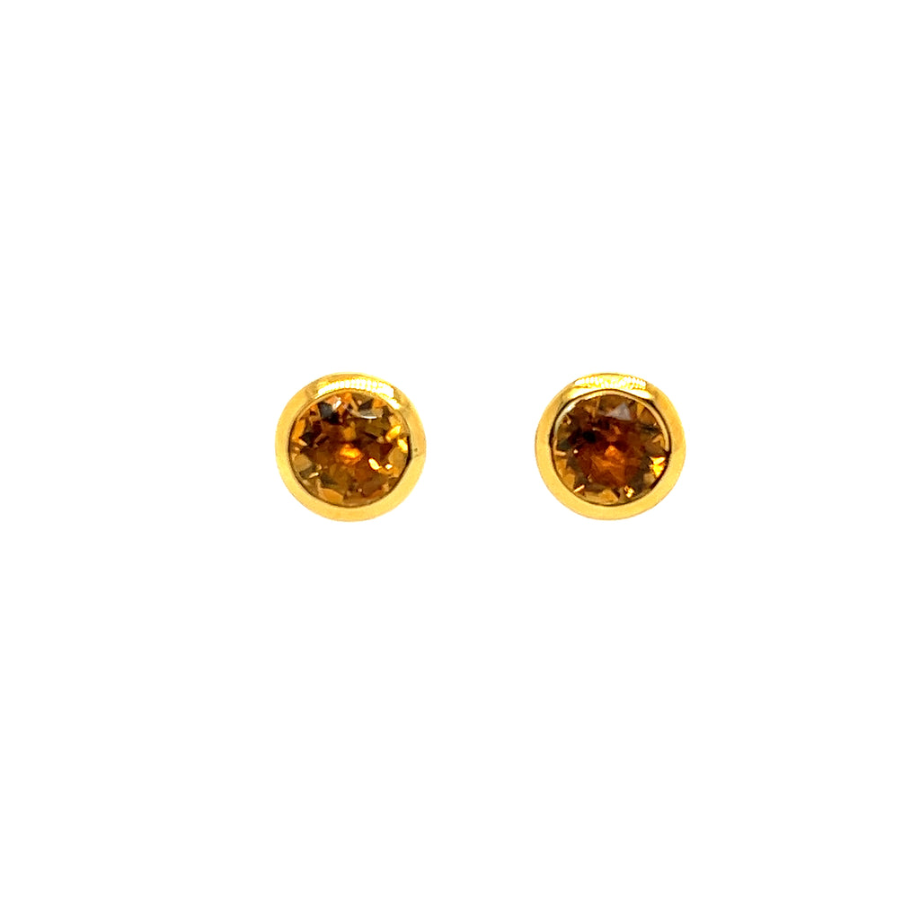 Sterling Silver Citrines Earrings