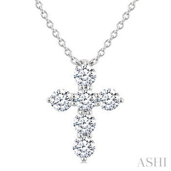 14 Karat Cross Diamond Pendant - Ashi Diamonds LLC