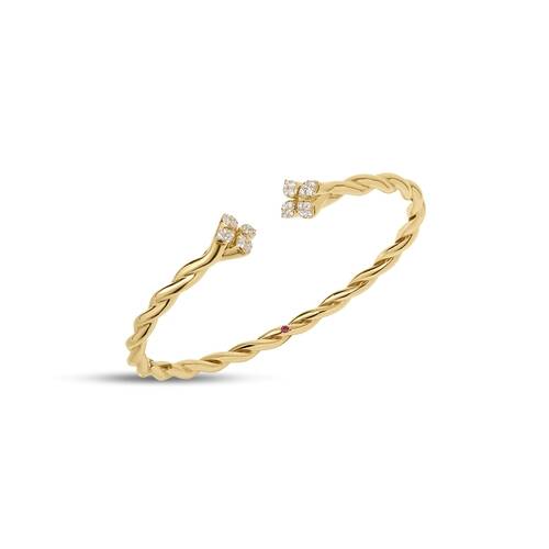 18 Karat Diamond Cuff Bracelet - Roberto Coin Inc