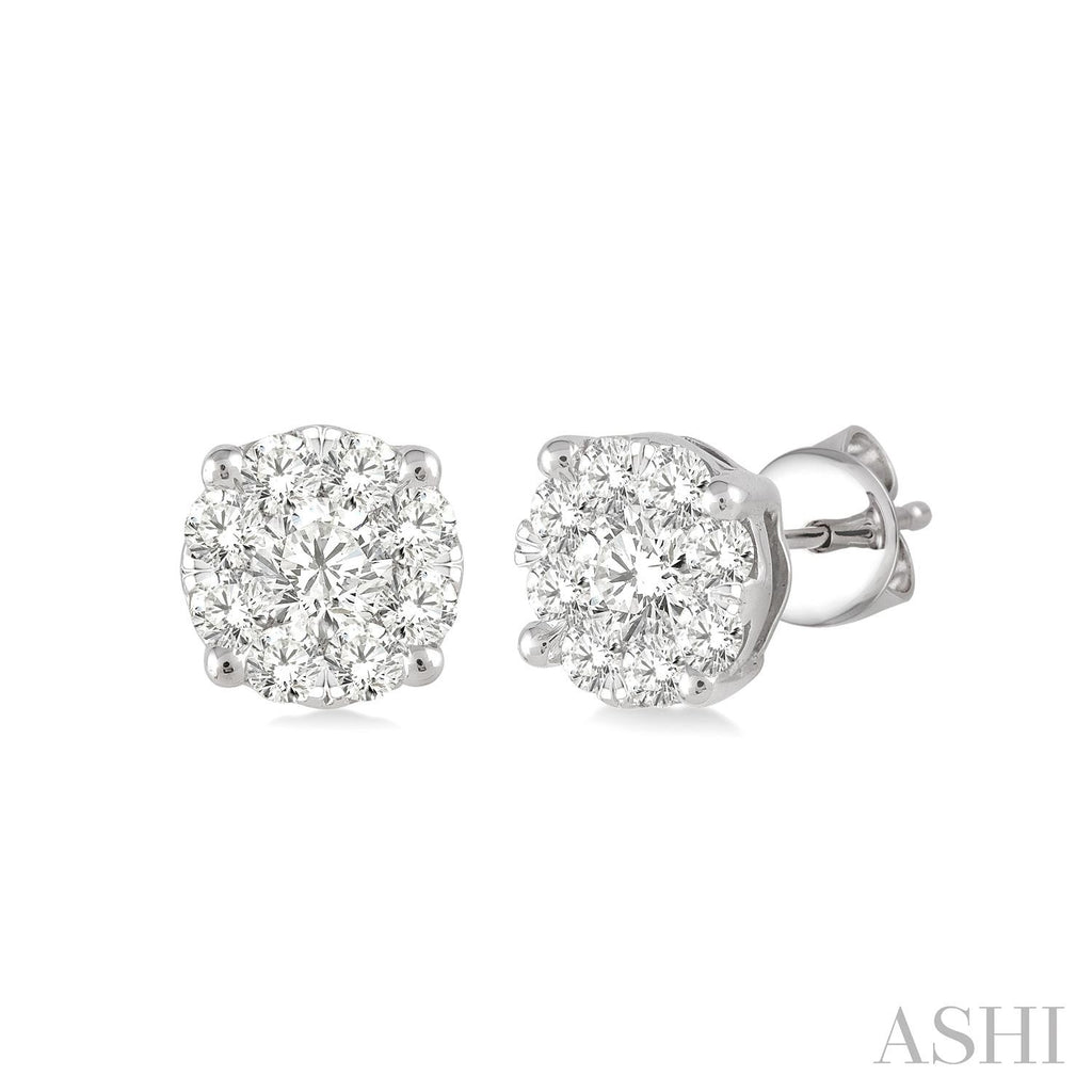 14k White Gold Earrings