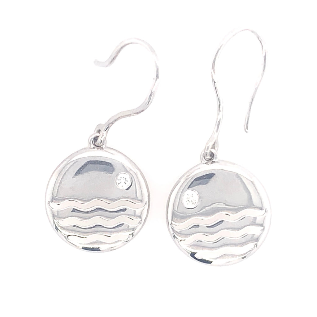 Lakeshore Diamond Wave Earrings