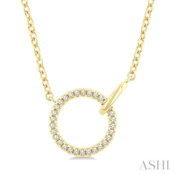 10K Yellow Gold Diamond Necklace