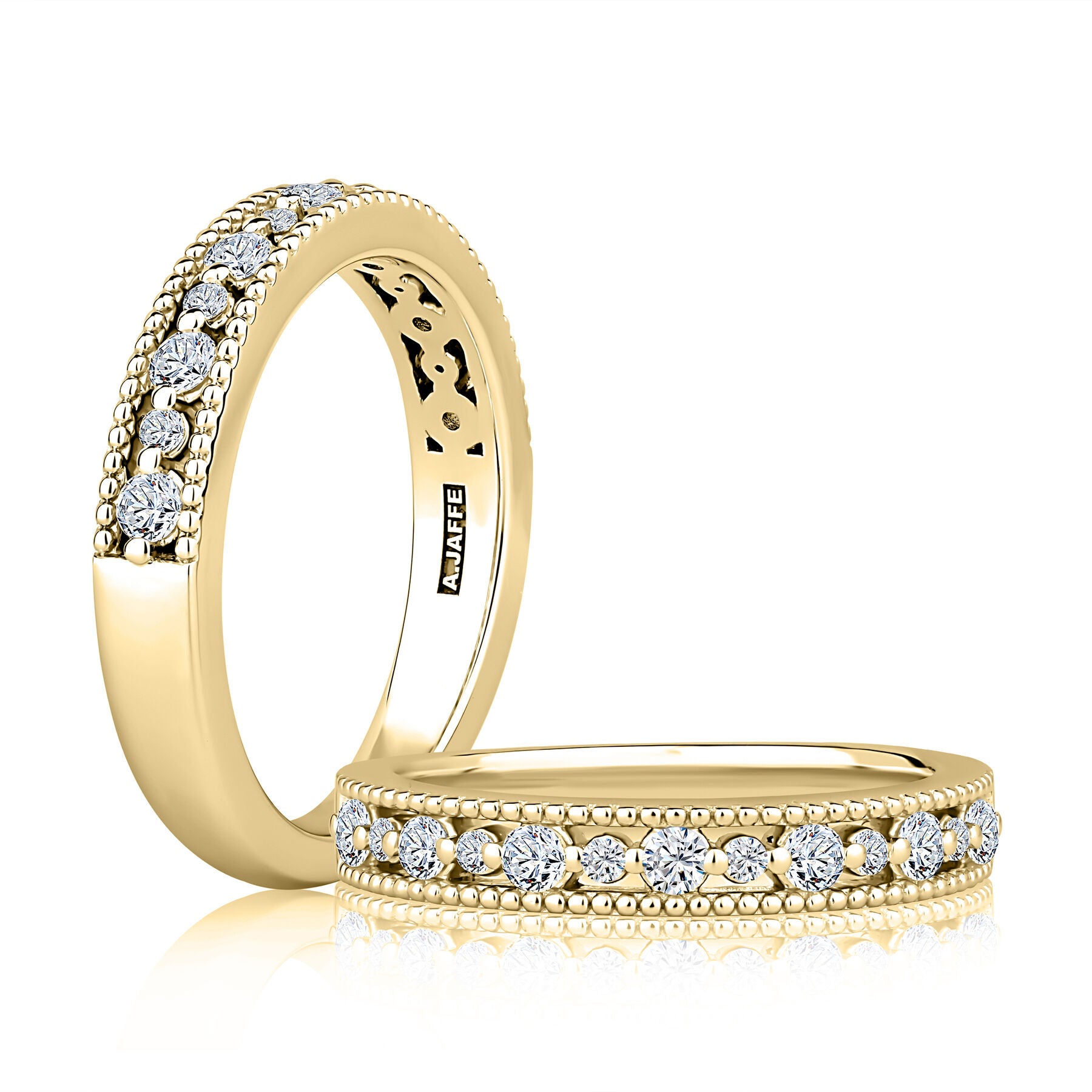 14K Yellow Gold Diamond Wedding Band