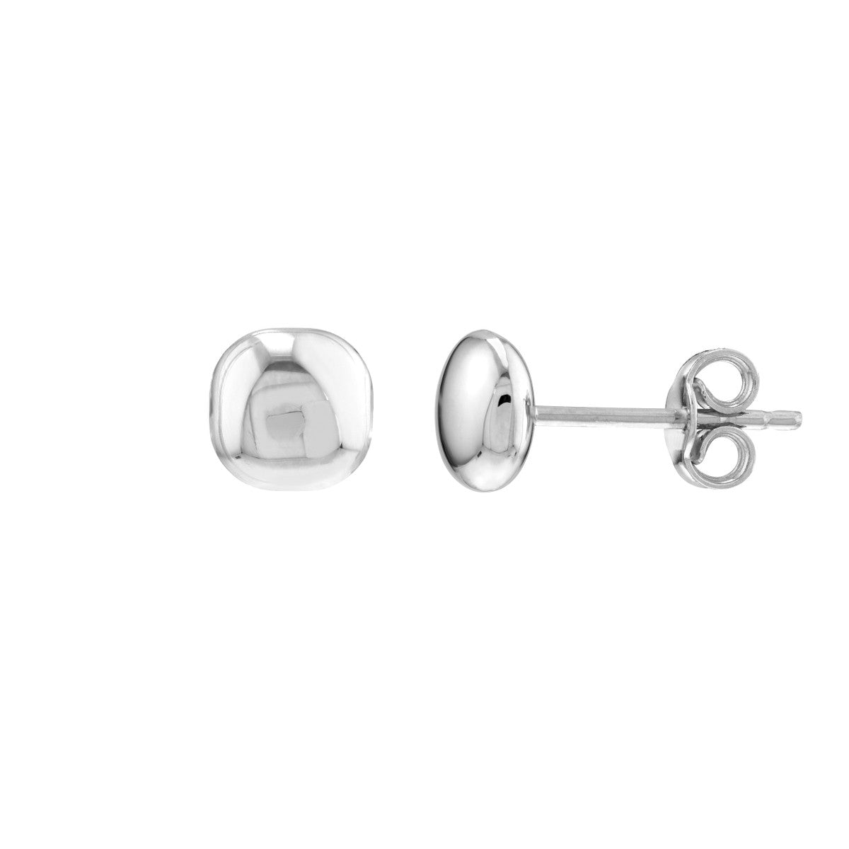 Button Earrings - Midas Chain