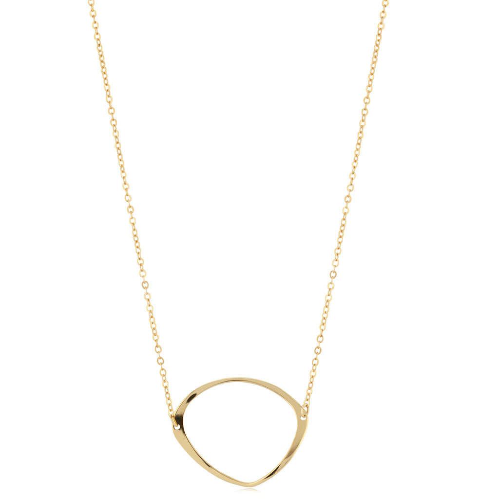 14K Yellow Gold Freeform Necklace