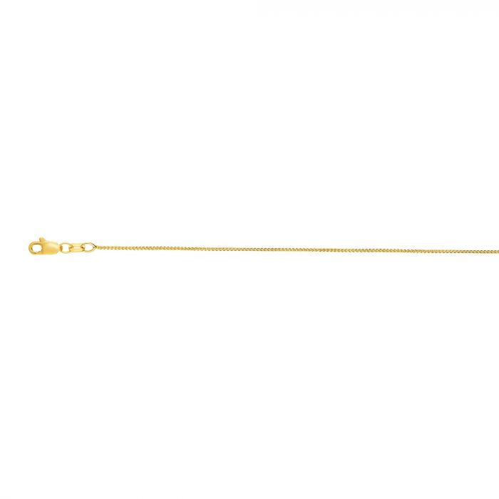 10K Yellow Gold Round Wheat Necklace