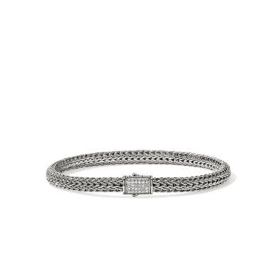 Sterling Silver Diamond Bracelet