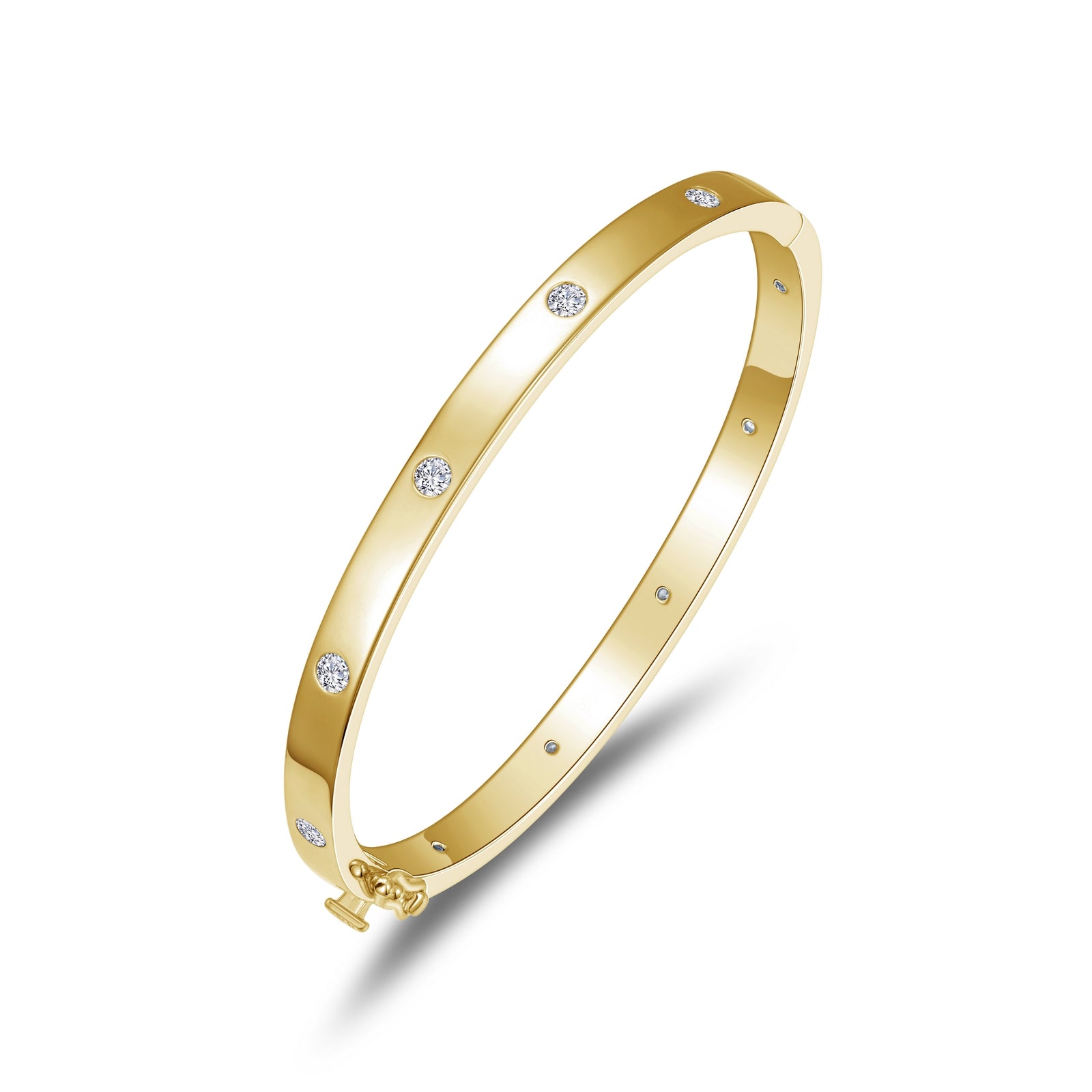 Gold Plated CZ Bangle Bracelet