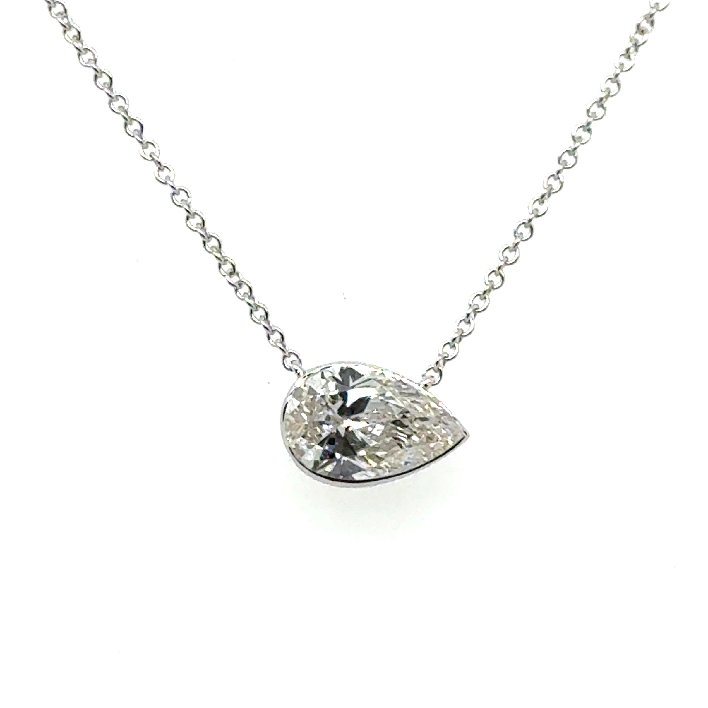 14 Karat Solitaire Lab Grown Diamond Pendant