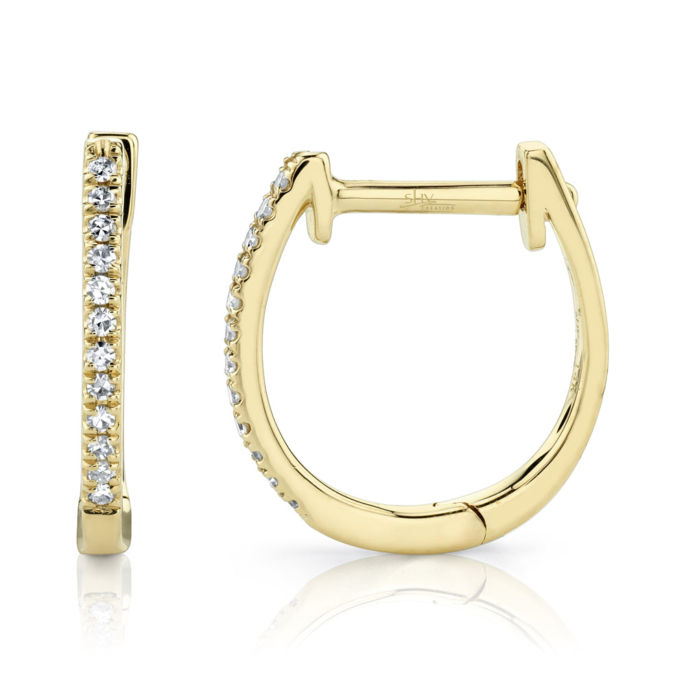 14K Yellow Gold Small Hoop Earrings