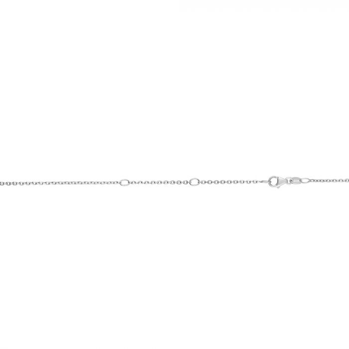 14k White Gold Cable Link Necklace