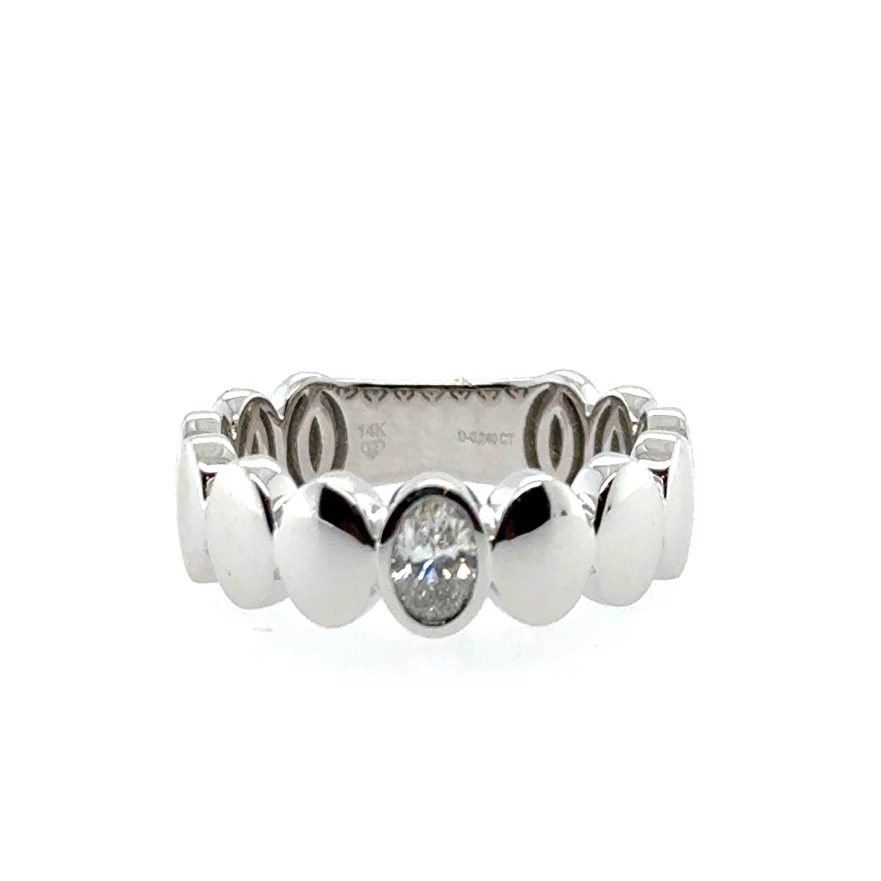 14K Yellow Gold Diamond Fashion Ring
