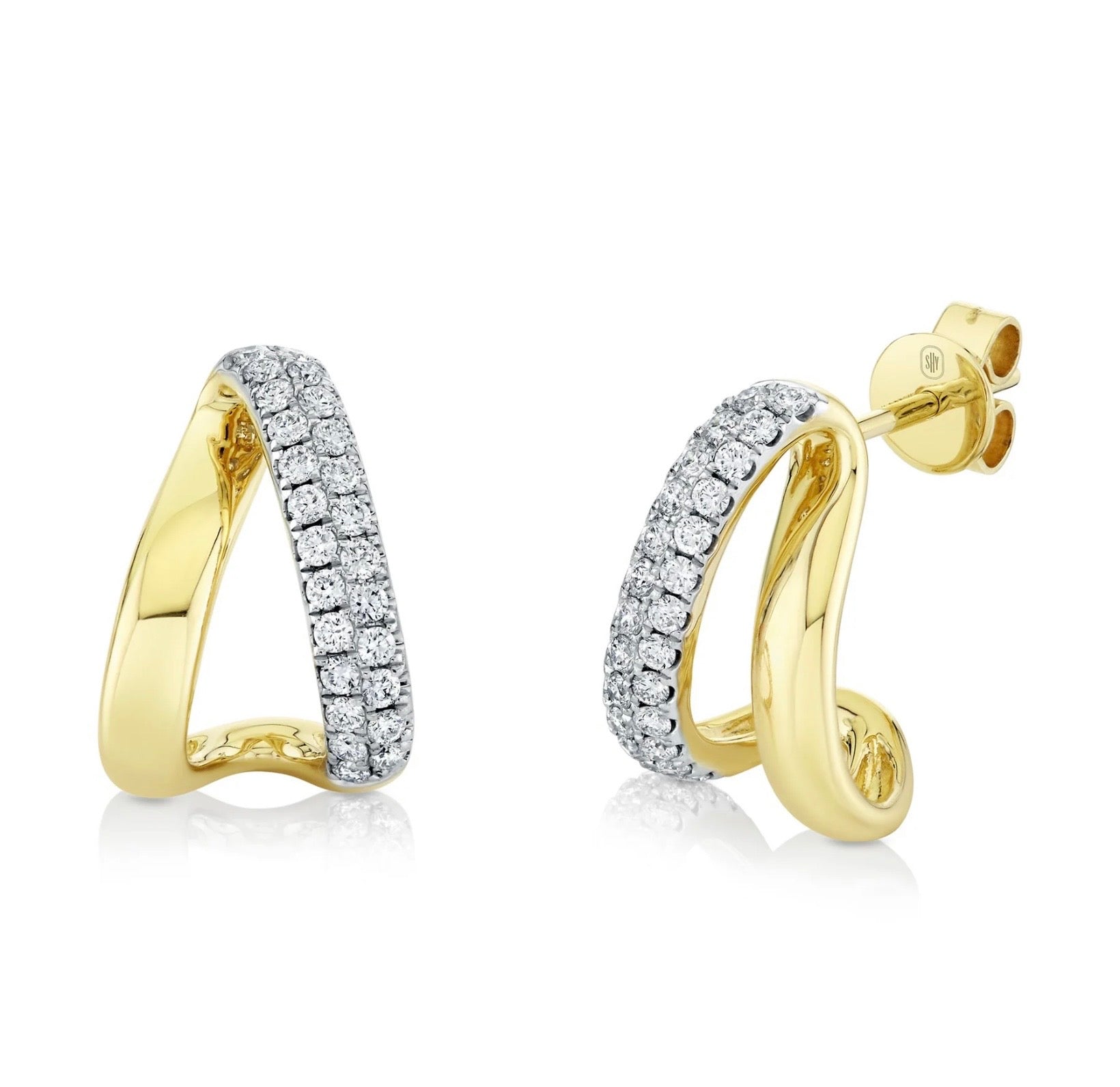 14 Karat Diamond Earrings
