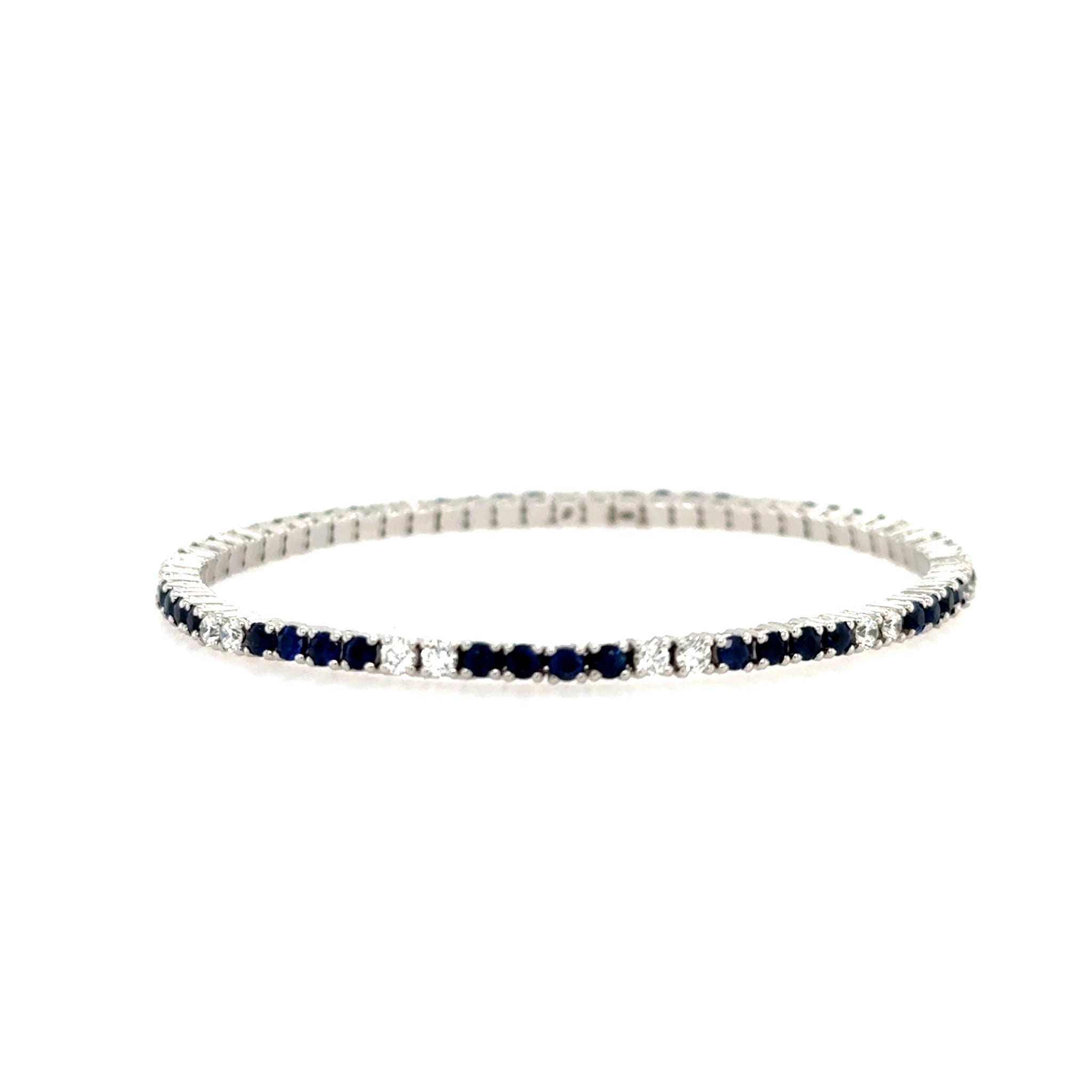 14k White Gold Diamond Bracelet