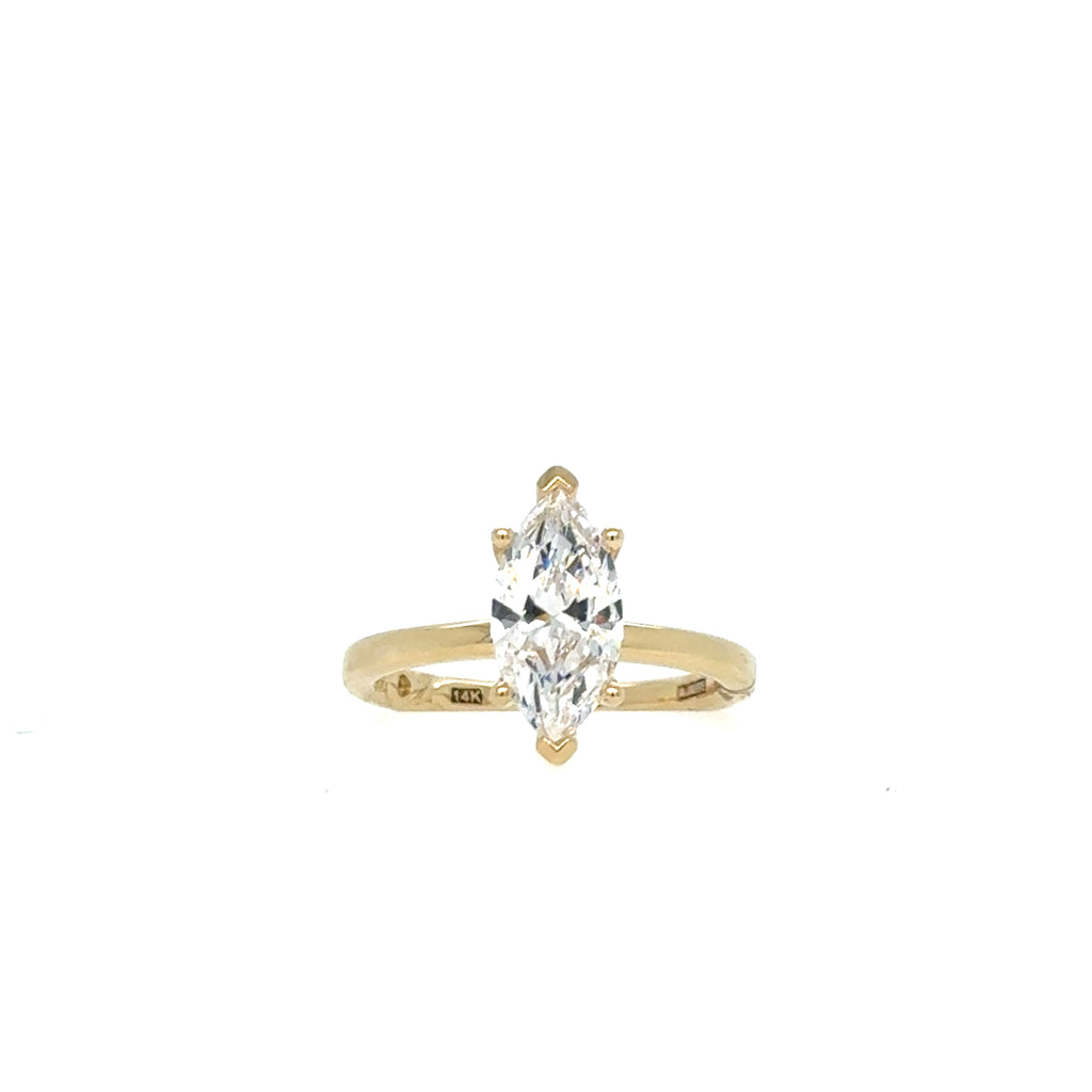 14K Yellow Gold Ring Mounting