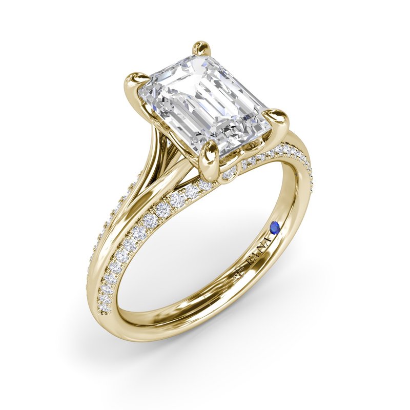 14 Karat Semi Mount Semi-Mount 
*center stone not included