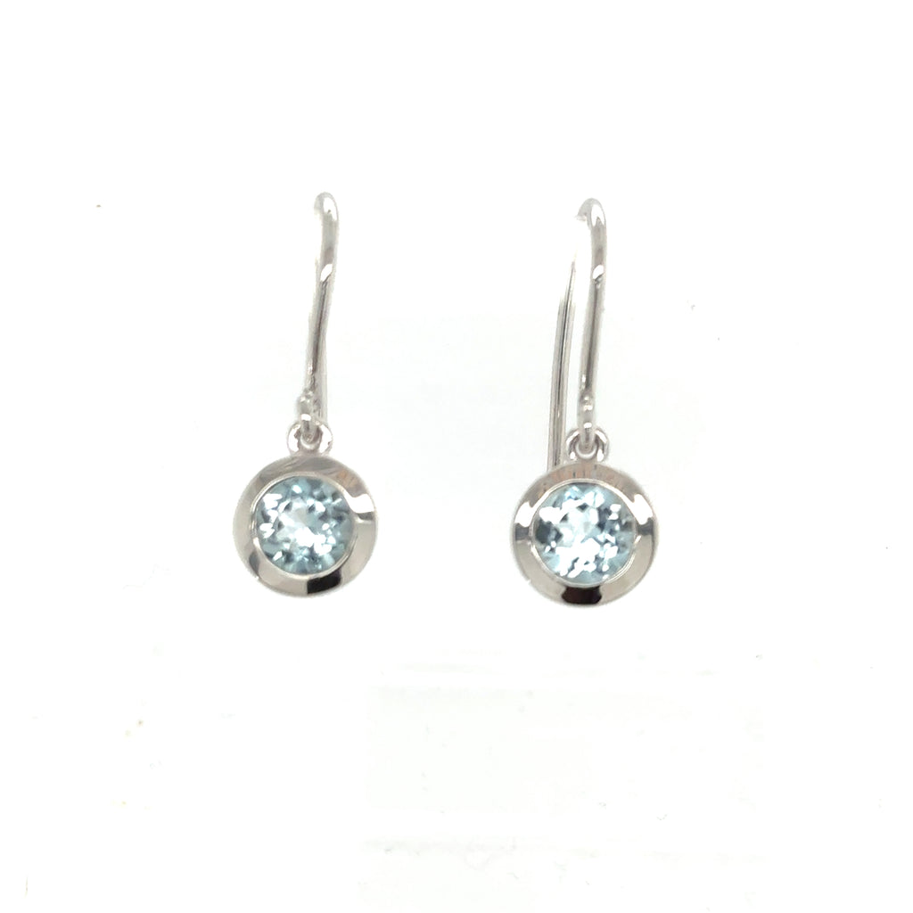 Sterling Silver Blue Topaz Earrings