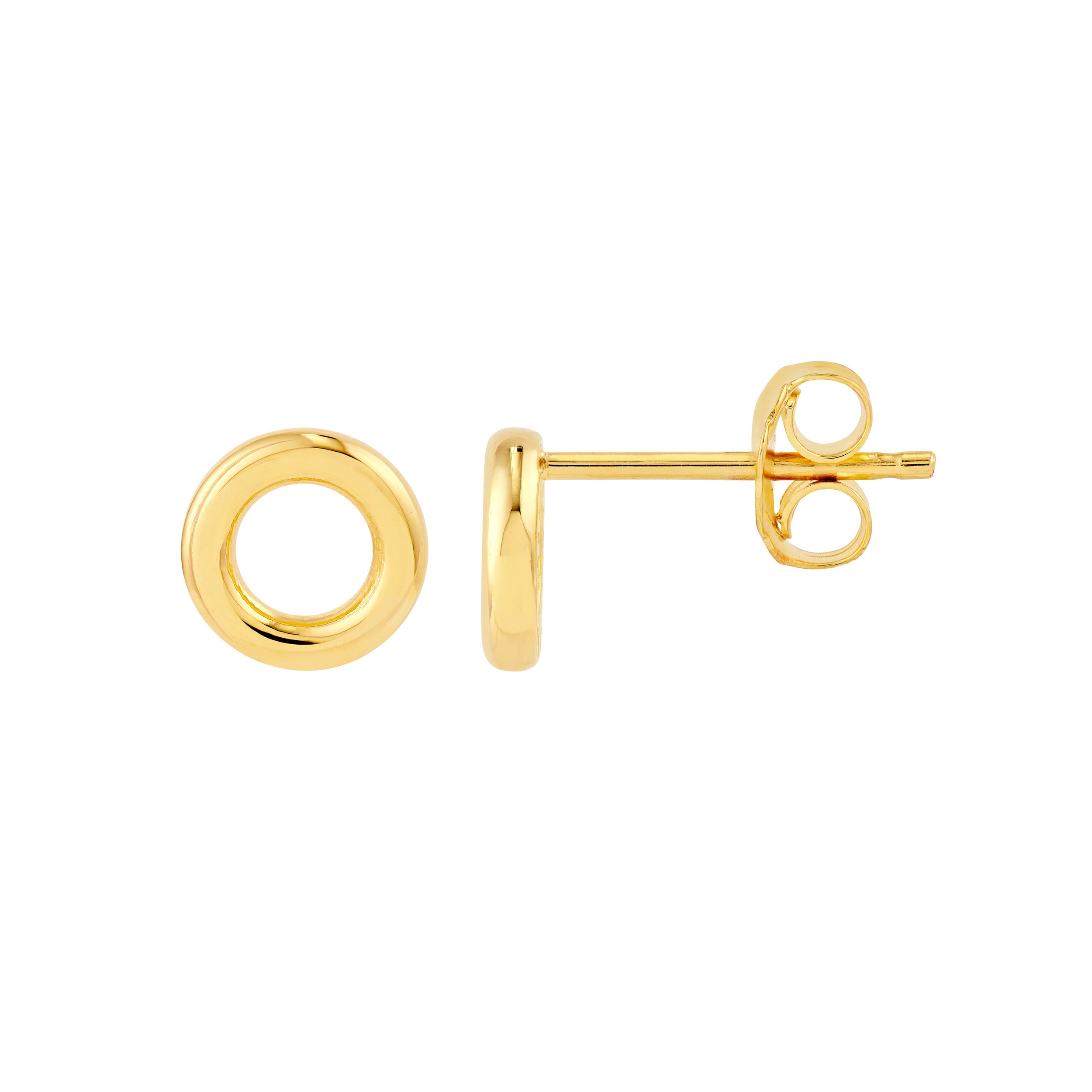 Button Earrings - Midas Chain