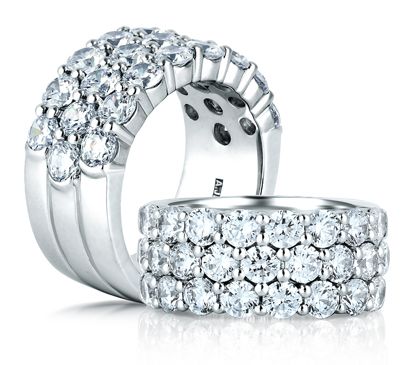 14k White Gold Diamond Fashion Ring - A. Jaffe