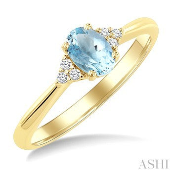 10 Karat Aqua Ring