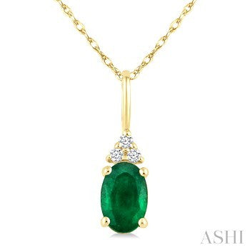 10 Karat Emerald Pendant