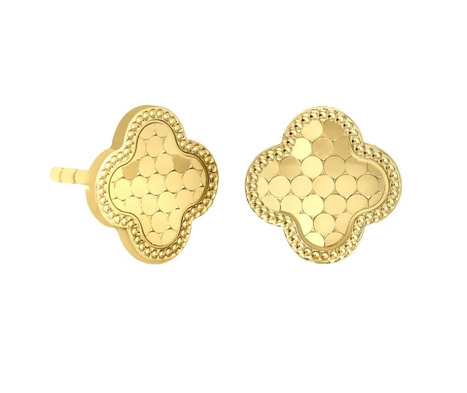 Vermeil Clover Earrings