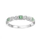 Emeralds Stack Ring