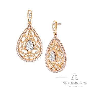 18 Karat Couture Diamond Earrings
