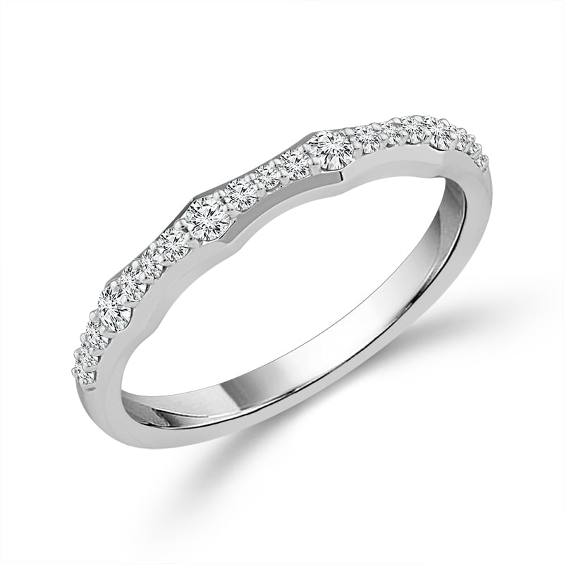 14 Karat Diamond Wedding Band