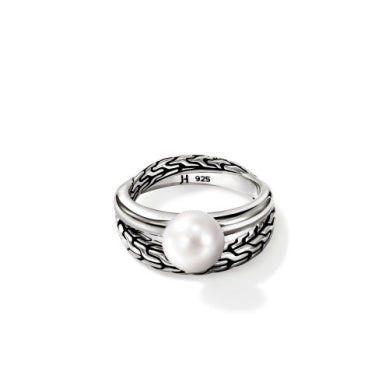 Sterling Silver Pearl Ring