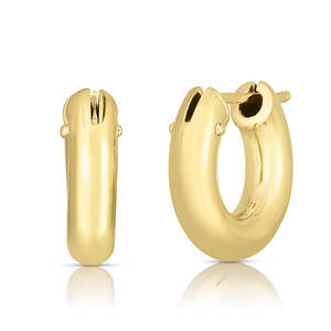 18K Yellow Gold Hoop Earrings - Roberto Coin Inc
