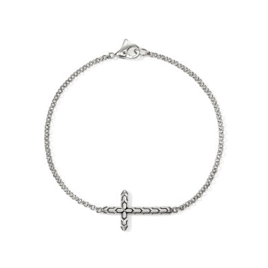 Sterling Silver Cross Bracelet