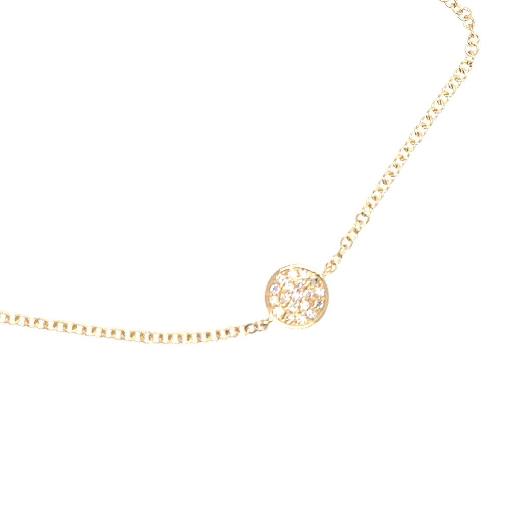 14K Yellow Gold Diamond Bracelet