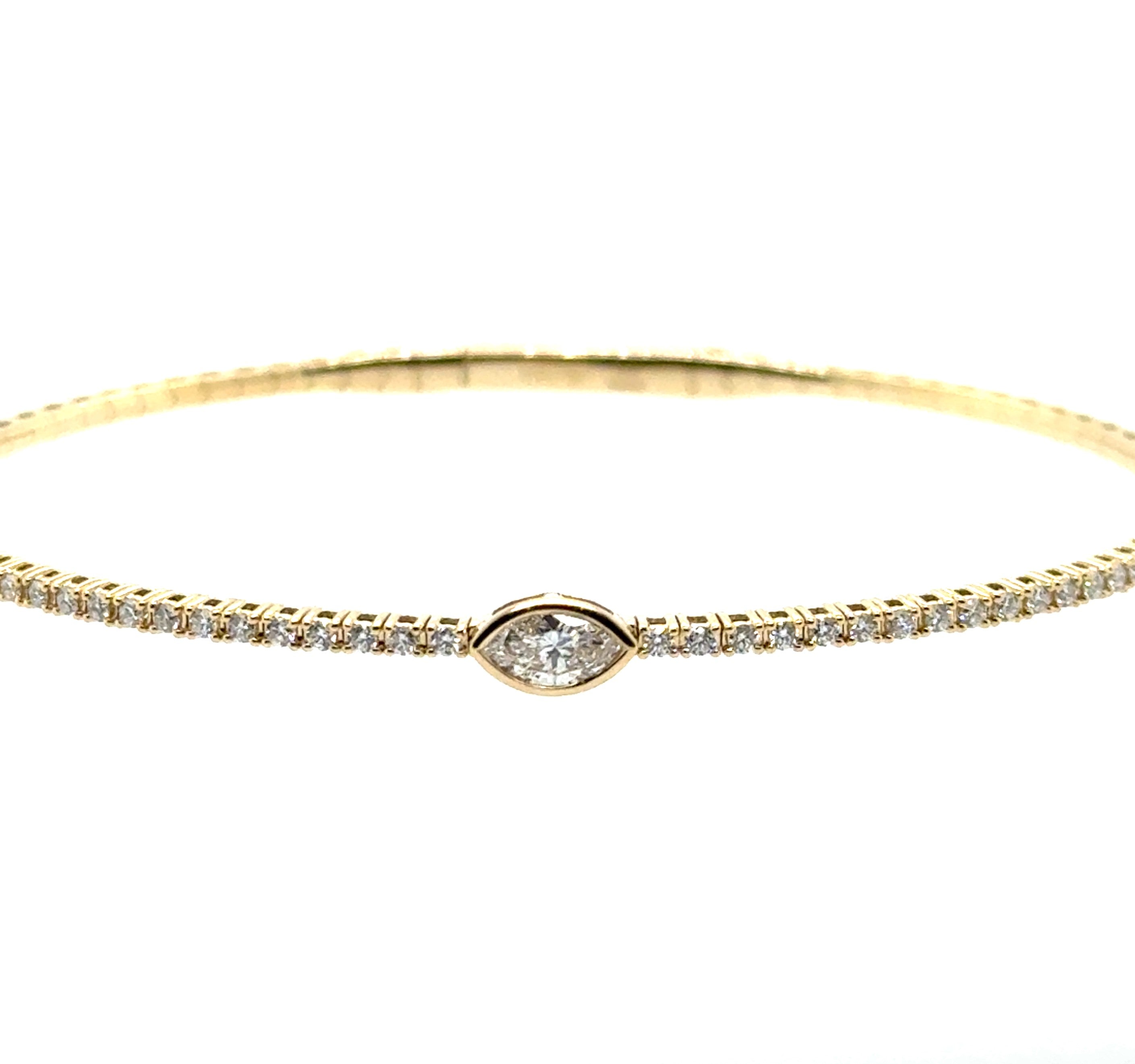 14 Karat Diamond Flexie Bracelet